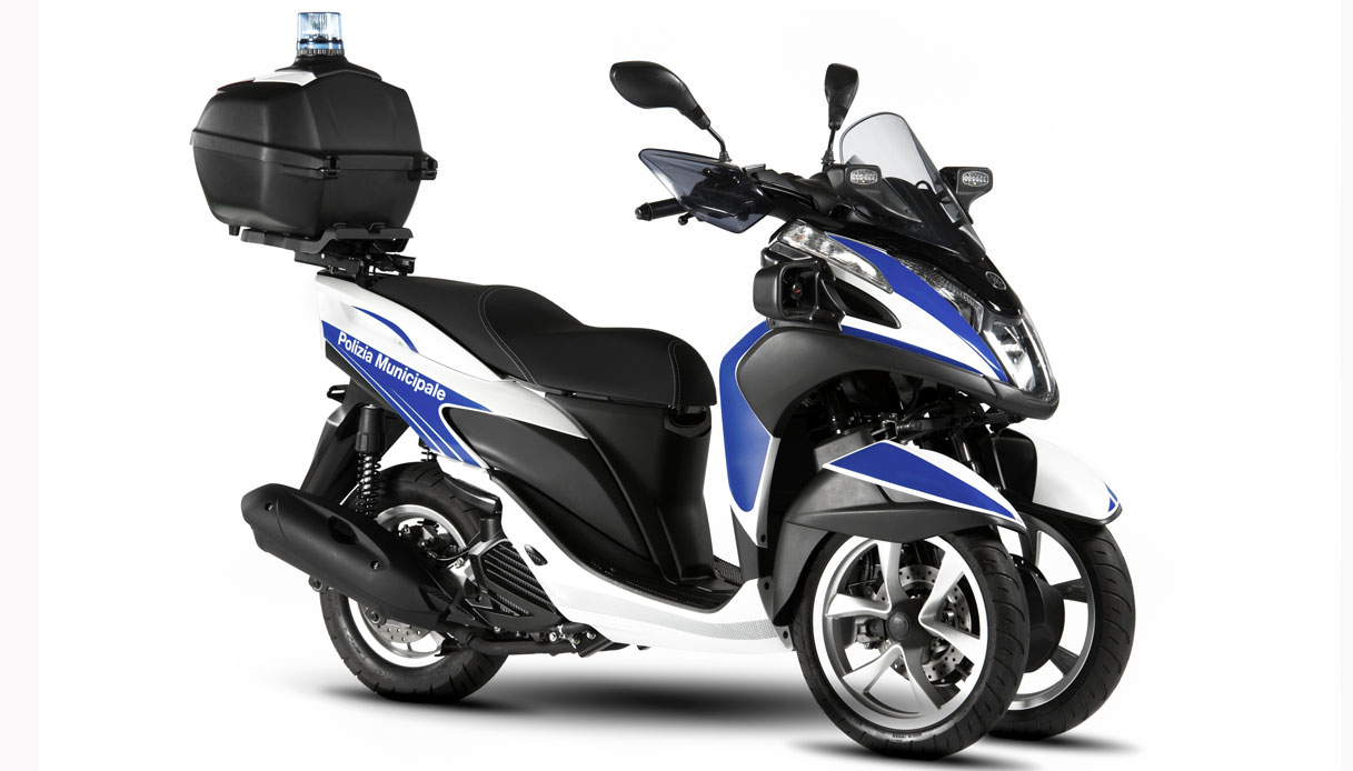 Yamaha Tricity 125, il nuovo scooter a tre ruote della Polizia Locale
